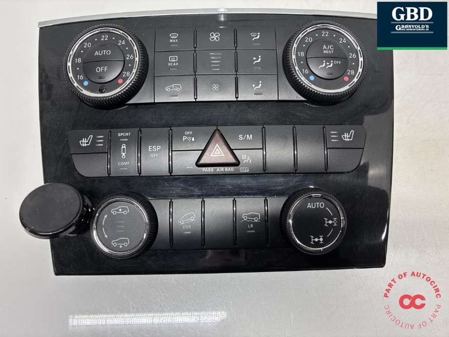 Varmeapparat betjening til Mercedes GL, 2006-2012 (X164) (X164) (A 251 900 00 01)