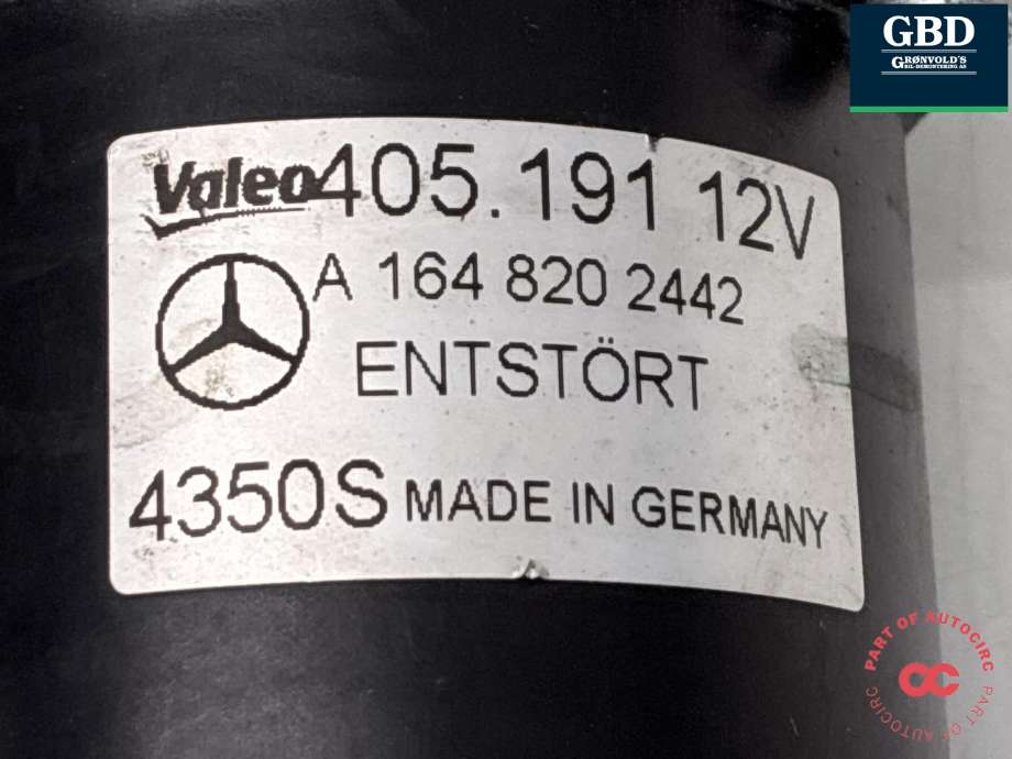 Viskermotor frontrute til Mercedes GL 2006-2012 (X164) (X164) (A 164 820 24 42|)