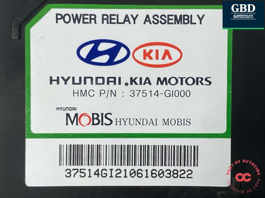Rele diverse til Hyundai Ioniq 5 2021-->>  (37514GI 000|37514-GI000|)