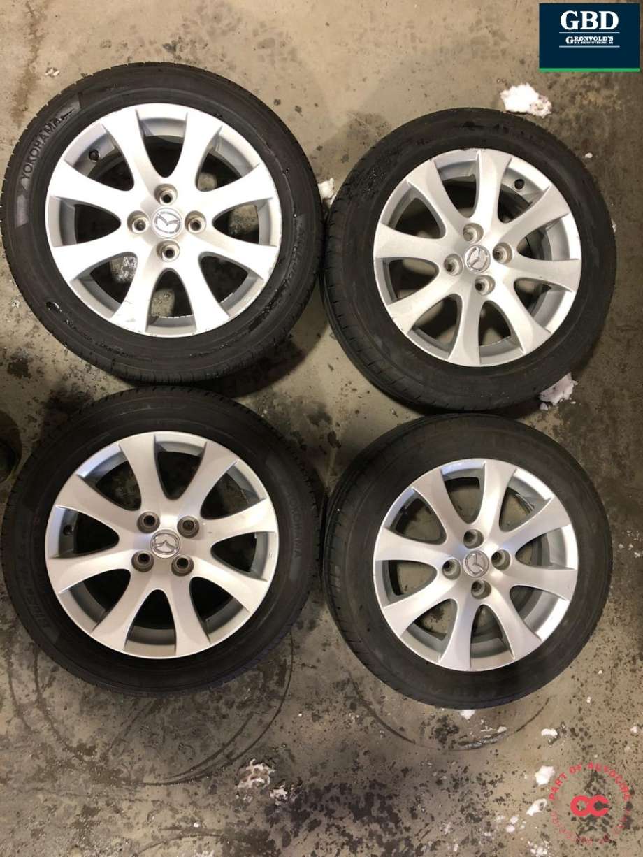 Hjulsett aluminium sommer til Mazda 2, 2011-2014 (Type II, Fase 2) (KUHMO|ECSTA HS 52 | 185-55-15 | 82 H | PROD 5122)