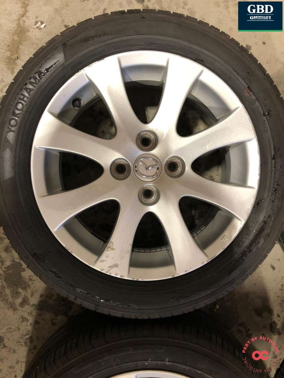 Hjulsett aluminium sommer til Mazda 2 2011-2014 (Type II, Fase 2)  (KUHMO|ECSTA HS 52 | 185-55-15 | 82 H | PROD 5122|6J X 15 | ET 45|5 MM)