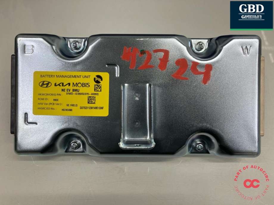 Styreenhet batteri elbil (BMS - Battery Management System) til Hyundai Ioniq 5 2021-->>  (375A0GI350|375A0-GI350|GI375-A0350)