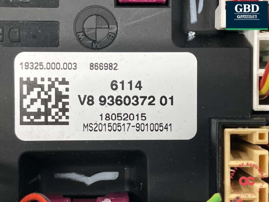 Sikringsboks bagasjerom til BMW X5 2013-2018 (F15) (F15) (61 14 9 259 466|6114 | V8 936037201|)
