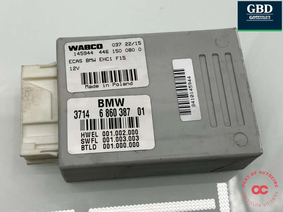 Styreenhet nivå/luftfjæring til BMW X5 2013-2018 (F15) (F15) (37 14 6 860 387|)
