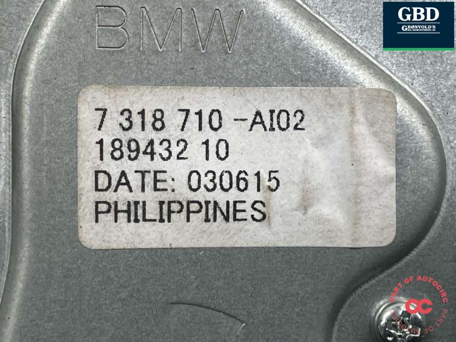 Viskermotor bakrute til BMW X5 2013-2018 (F15) (F15) (61 62 7 318 710|)