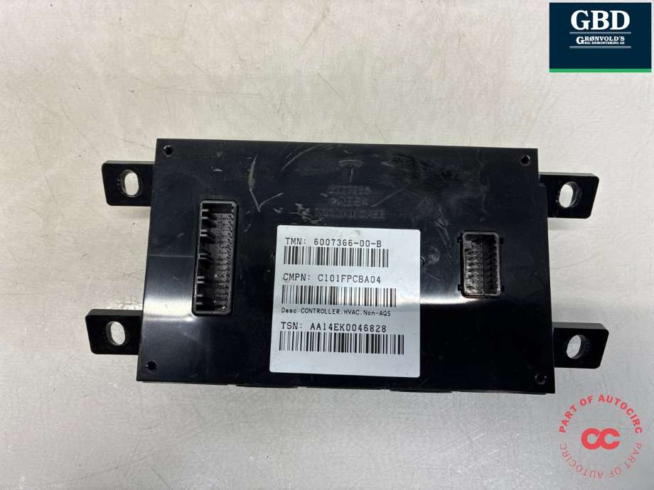 Styreenhet klima/aircondition til Tesla Model S, 2013-2016 (Fase 1) (6007366-00-E)