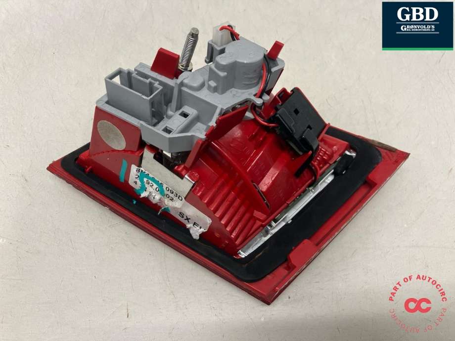 Baklykt venstre indre til Audi A3 2009-2012 (Type II, Fase 2) (8P4 945 093 D|)