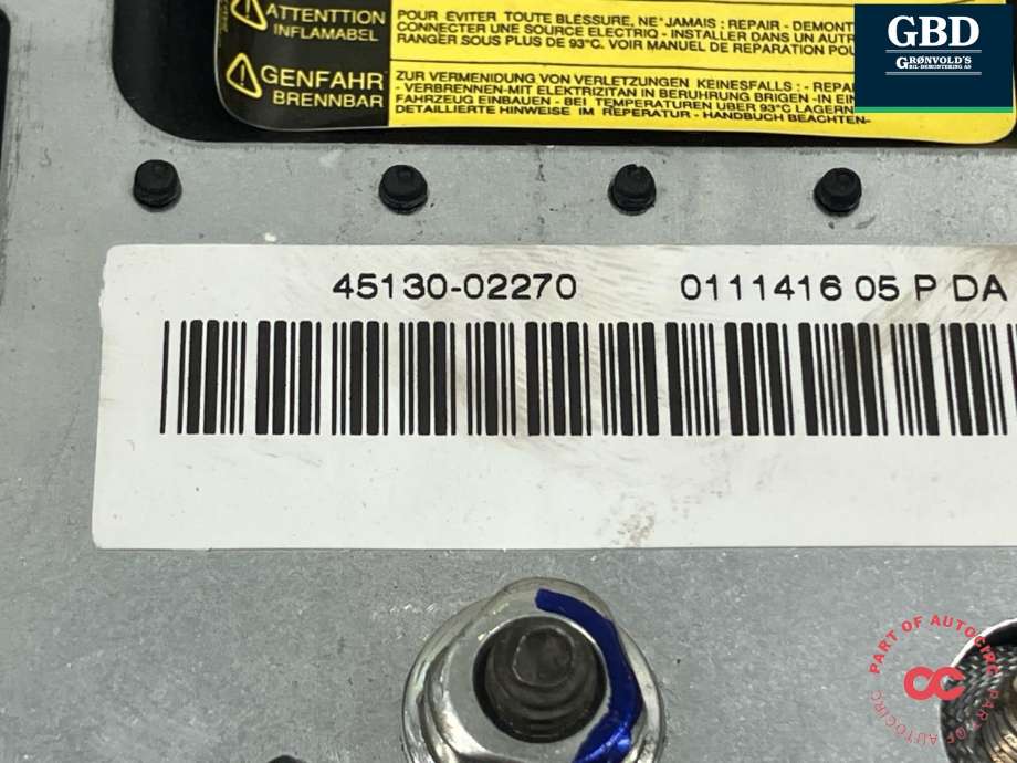 Airbag rattpute til Toyota Corolla 2002-2007  (4513002260B0|4513002270B0|45130-02270)