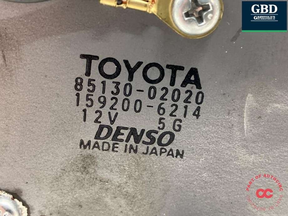 Viskermotor bakrute til Toyota Corolla 2002-2007 (8513002020|)