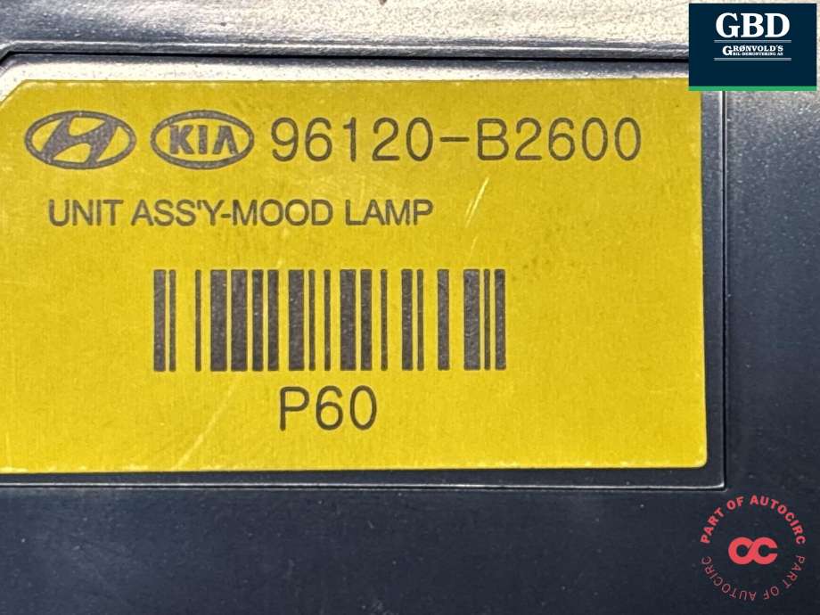 Styreenhet diverse til Kia Soul 2014-2019 (Type II)  (96120B2600|)