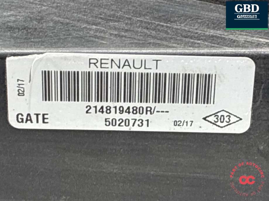 Kjølevifte elektrisk til Renault Zoe 2013-2019 (Fase 1) (214758569R|214818864R|214819480R)