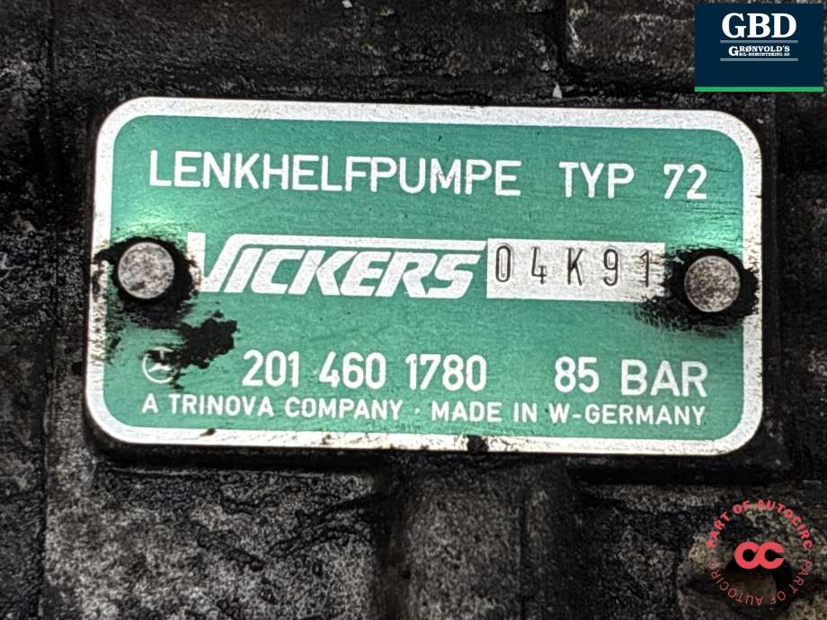Servo pumpe mekanisk til Mercedes 190 1984-1993 (W201) (W201) (A 201 460 17 80|201 460 1780|)