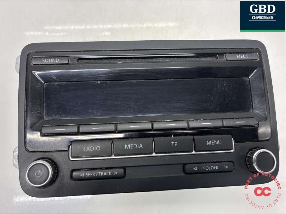 Bilstereo til VW Caddy 2010-2015 (Type III, Fase 2) (1K0 057 186 AN|1K0 057 187 NX|1K0035186AN)