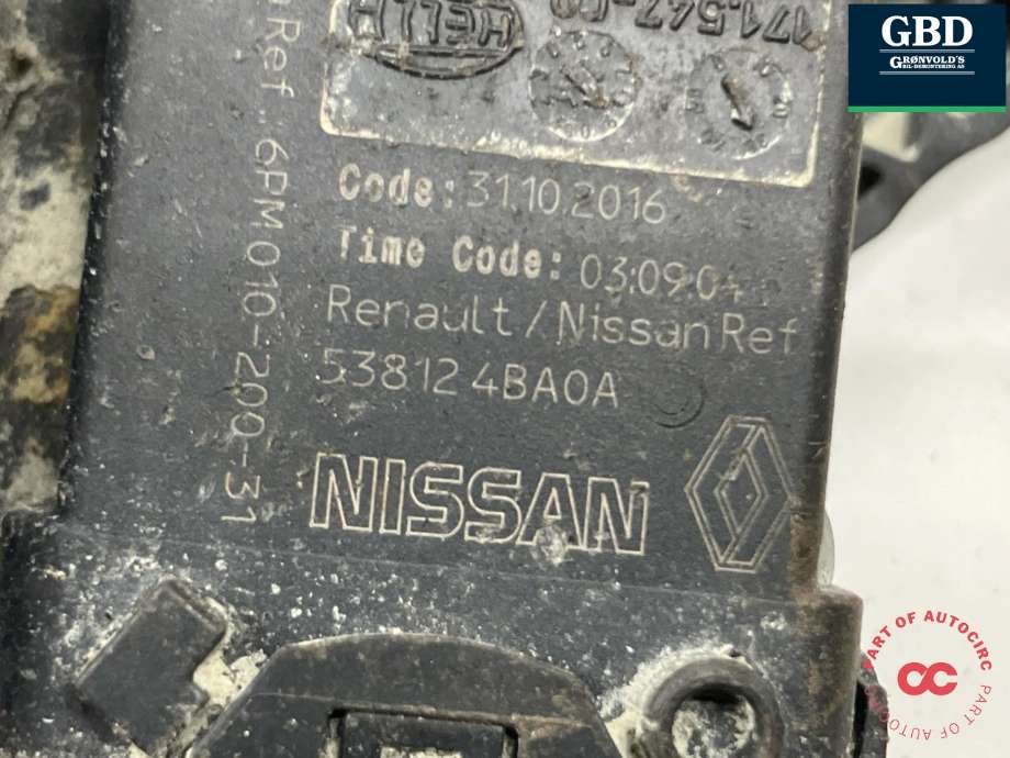 Sensor nivå, høyre bak til Nissan X-Trail 2014-2022 (T32) (T32) (538204BA0A|538124BA0A|)