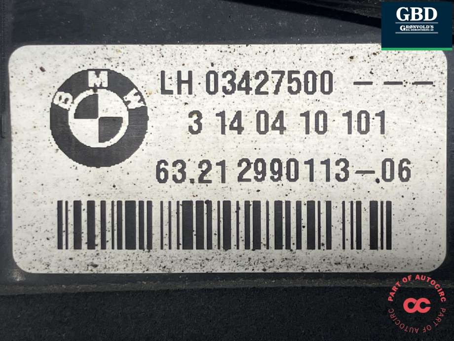 Baklykt venstre indre til BMW X1 2009-2015 (E84) (E84) (63 21 2 990 113|3 14 04 10 101|03427500)