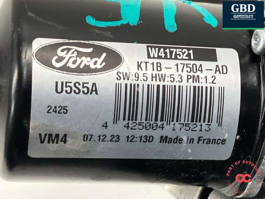 Viskermotor foran venstre til Ford Transit Connect 2018-->> Type II, Fase 2 (2575343|KT1B-17504-AD|)