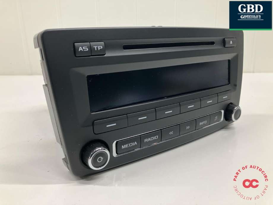 Bilstereo til Škoda Yeti 2014-2017 (Fase 2) (1Z0 035 161 M|1Z0 035 161 P|)