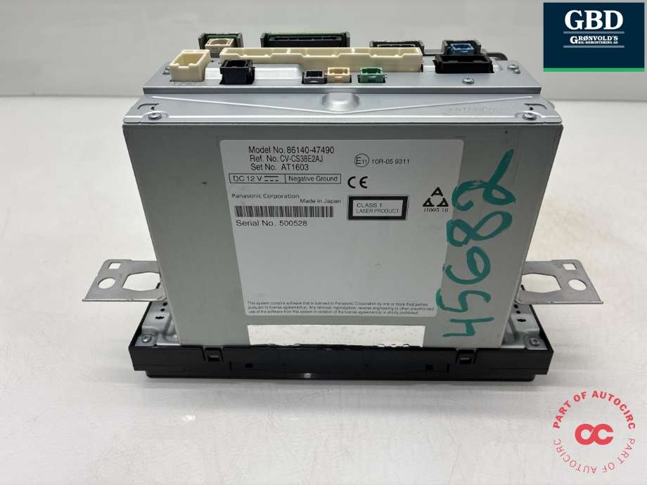 Bilstereo navigasjon til Toyota Prius 2016-2023 (Type IV) (combi) (combi) (8614047490|86140-47490|)
