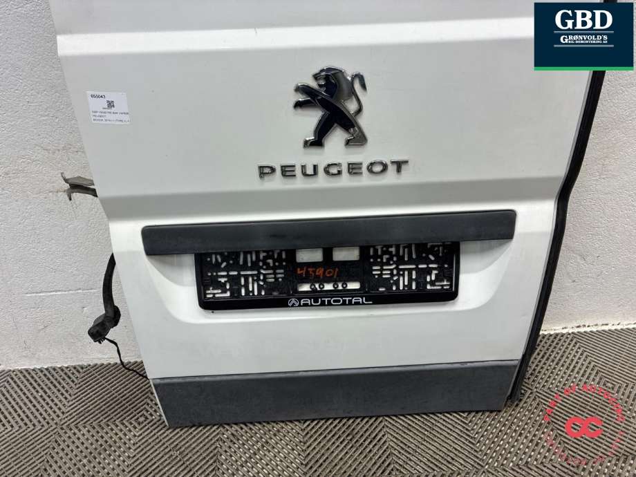 Dør venstre bak varebil til Peugeot Boxer 2014-->> (Type III, Fase 2) (16 173 229 80|16 125 975 80|)
