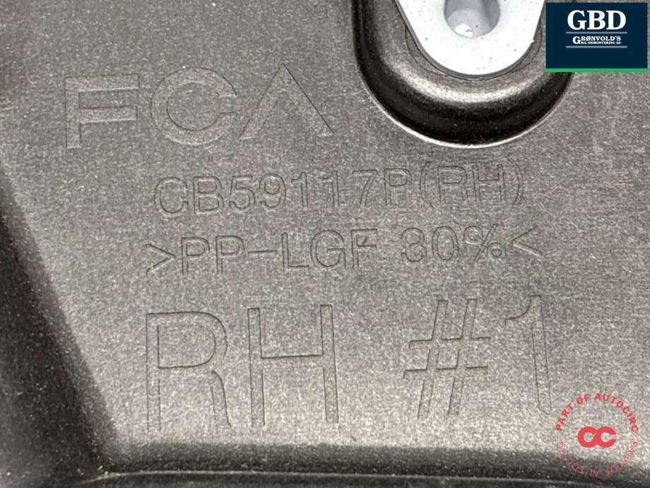 Ruteheis høyre bak til Dodge RAM 2019-->> (Type V) (68321316AA|)