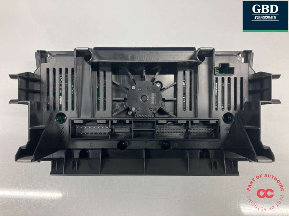 Varmeapparat betjening til Audi A3 2009-2012 (Type II, Fase 2)  (CONTINENTAL|8P0 820 043 BN|8P0 820 043 BN XHA|A2C53301900)