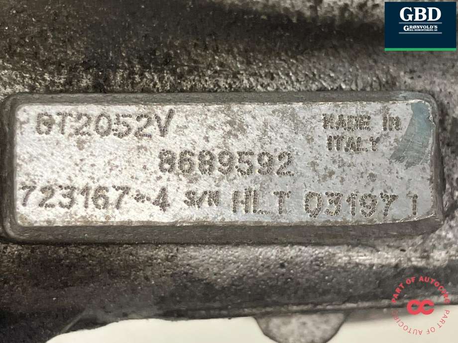 Turbo til Volvo XC70 2005-2007 (Type I, Fase 2)  (GARRETT|8603296|8689592|GT2052V)