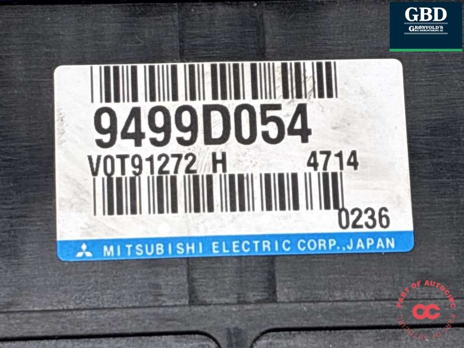 Styreenhet diverse til Mitsubishi Outlander 2015-->> (Type III, Fase 2)  (9499D054|V0T91272H|)
