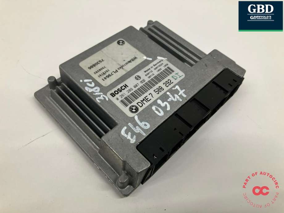 Styreenhet motor til BMW 3-Serie 1998-2005 (E46) (E46) (12 14 2 460 608|DME 7 508 292|)