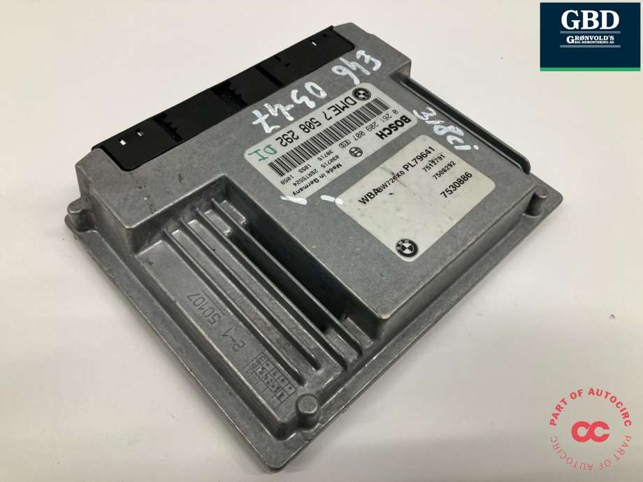 Styreenhet motor til BMW 3-Serie 1998-2005 (E46) (E46) (12 14 2 460 608|DME 7 508 292|)
