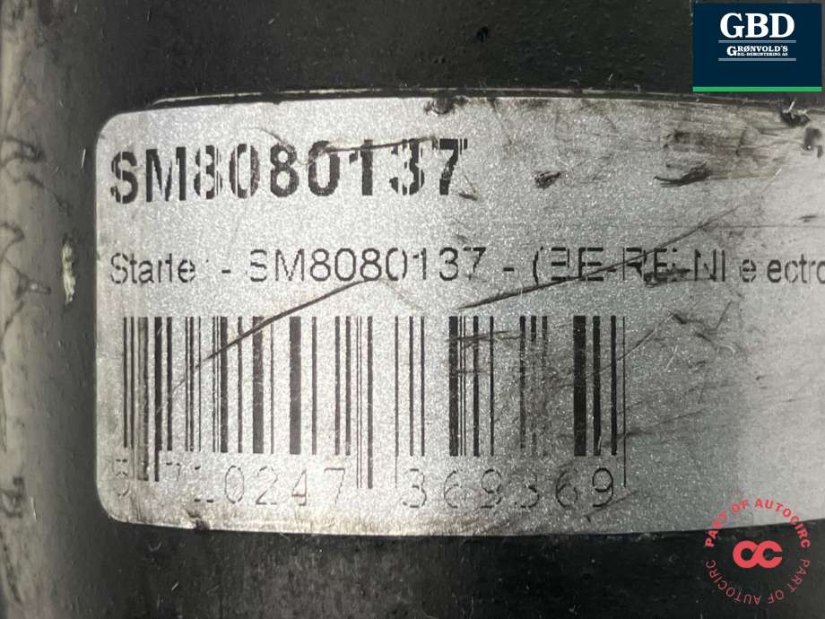 Starter diesel til Opel Vivaro A 2001-2006  (93863425|91169473 | 93161437 | 93198232|93861372 | 93161060 |95522555| SM8080137)