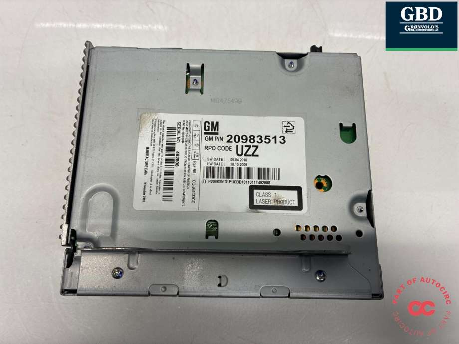 Bilstereo til Opel Astra J 2010-2015 (22776285|20983513|)
