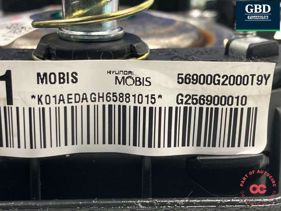 Airbag rattpute til Hyundai Ioniq Electric 2016-2019 (Fase 1)  (56900G 2000T9Y|0499-P1-000034|G256900010)