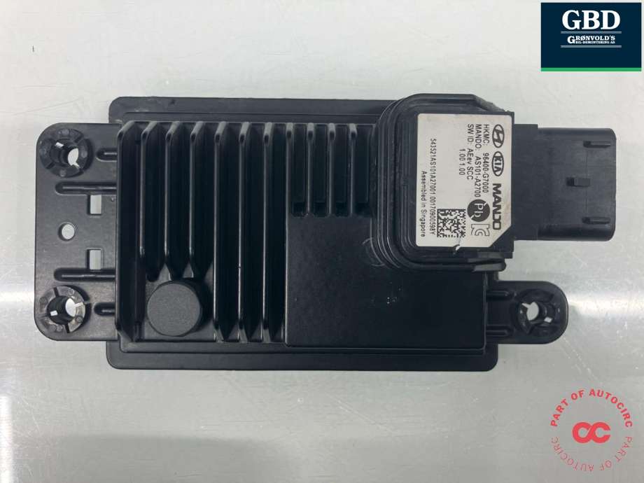 Sensor radar til Hyundai Ioniq Electric 2016-2019 (Fase 1)  (MANDO|96400G 7000|AS101-A2700|)