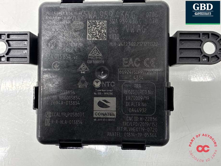 Styreenhet nøkkelfri/keyless til Škoda Enyaq 2021-->> (5WA 959 436 J|5WA959436G|)