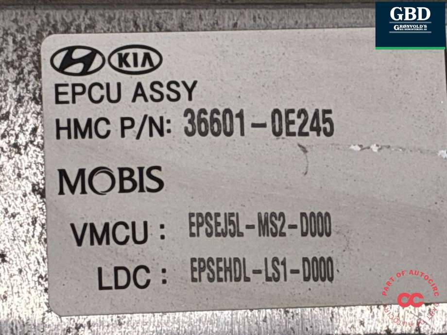Motor power controller elbil (EPCU/PDM) til Kia Soul 2014-2019 (Type II)  (366010E245|36601-0E245|)
