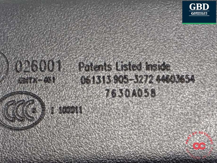 Speil innvendig til Citroën C4, Aircross 2012-2017 (16 083 100 80|7630A058|)