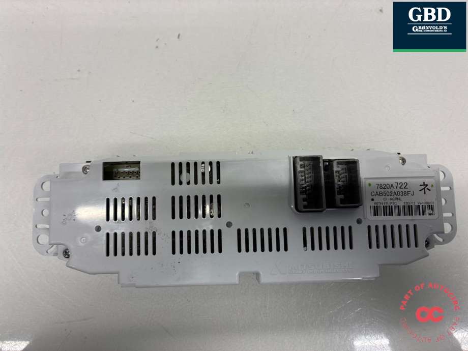 Varmeapparat betjening til Citroën C4, Aircross 2012-2017 (16 123 767 80|16 111 345 80|7820A722)