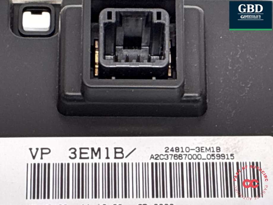 Instrument klokke til Nissan Leaf 2011-2017 (Type I) (248103EM1B|)