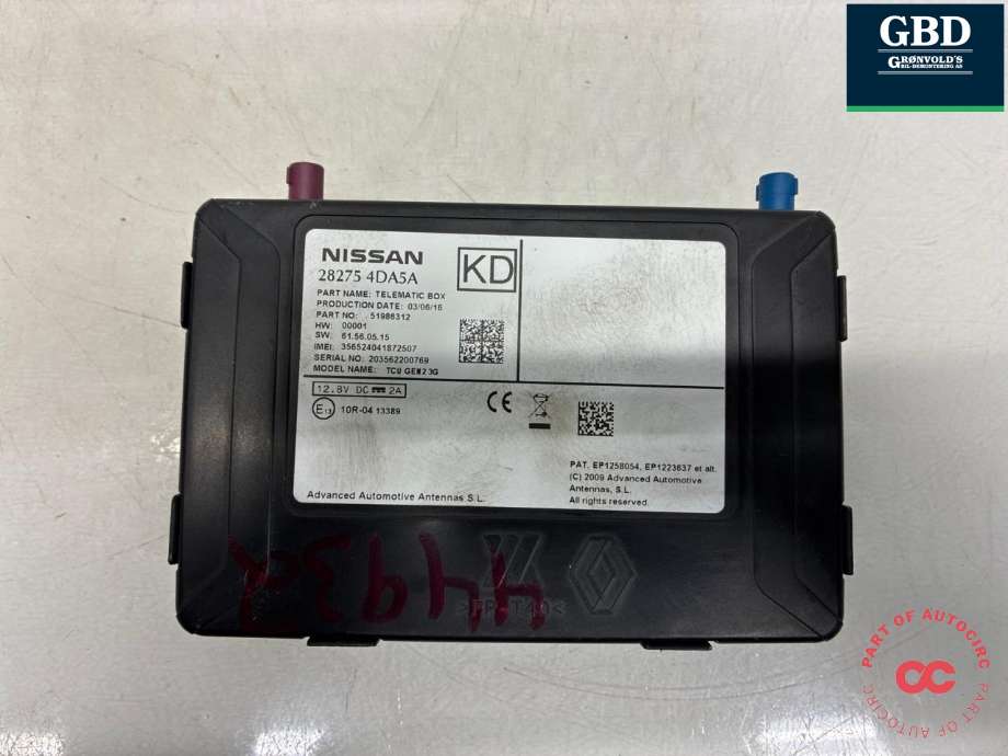Styreenhet diverse til Nissan Leaf 2011-2017 (Type I) (282754DA5A|28275 4DA5A|)
