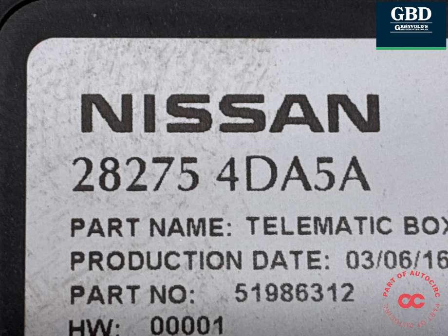 Styreenhet diverse til Nissan Leaf 2011-2017 (Type I) (282754DA5A|28275 4DA5A|)