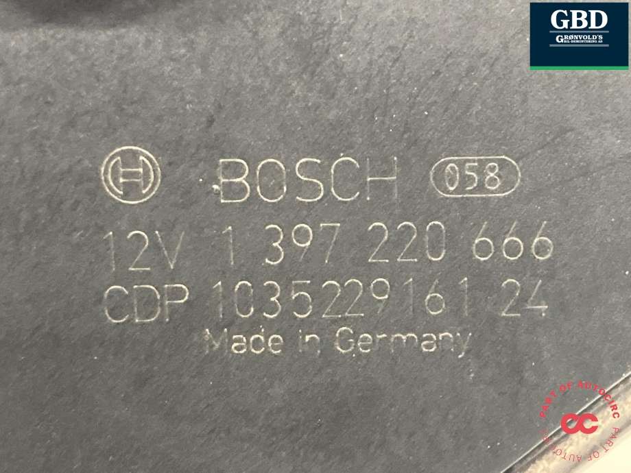 Viskermotor frontrute til Mercedes C-Klasse 2007-2011 (Fase 1) (W204) (W204) (BOSCH|A 204 820 10 40|3 397 021 440|1 397 220 666)