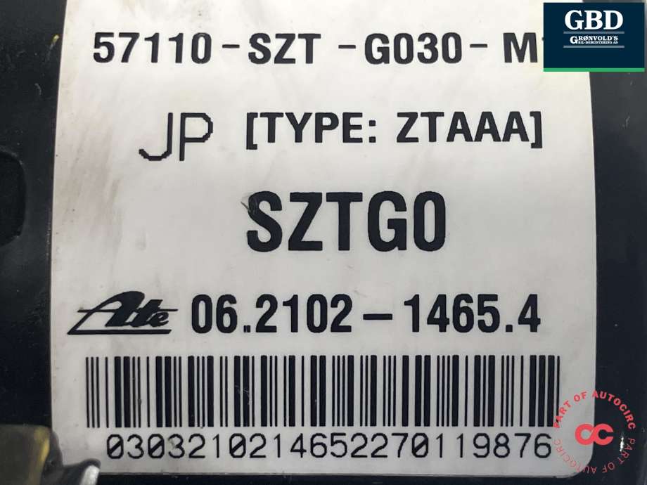 ABS sentral til Honda CR-Z 2010-2013 (ATE|57110SZTG03|57110-SZT-G030-M1|06.2102-1465.4)