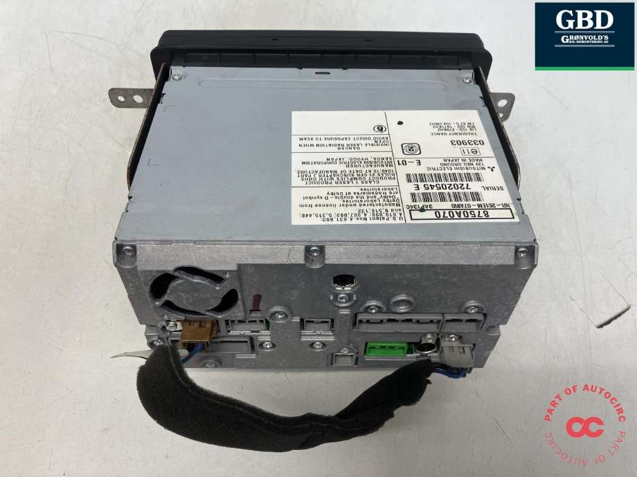 Bilstereo navigasjon til Mitsubishi Pajero 2007-2016 (Type IV, Fase 1)  (8750A070|)