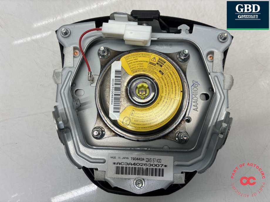 Airbag rattpute til Mazda 6 2010-2013 (Type II, Fase 2)  (GDK557K00|GDK5 57 K00|)