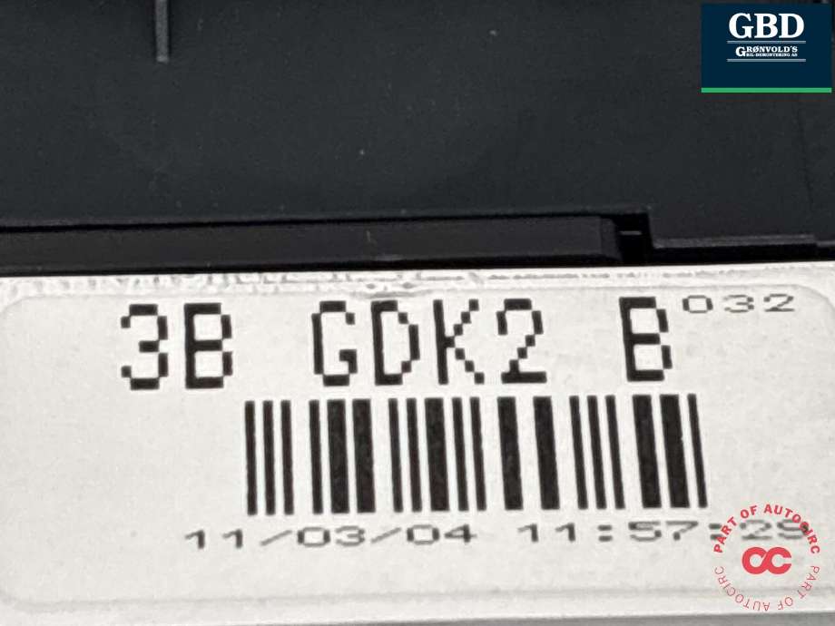 Instrumentpanel til Mazda 6 2010-2013 (Type II, Fase 2) (GDK255471B|TD1155430|3B GDK2 B)