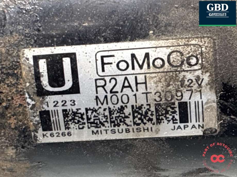 Starter diesel til Mazda 6 2010-2013 (Type II, Fase 2) (R2AH18400|M001T30971|)