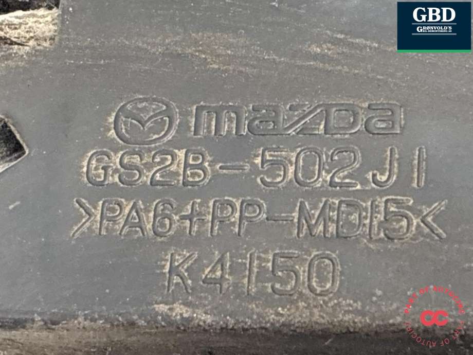 Støtfanger bak feste til Mazda 6 2010-2013 (Type II, Fase 2)  (GS2B502J1B|)