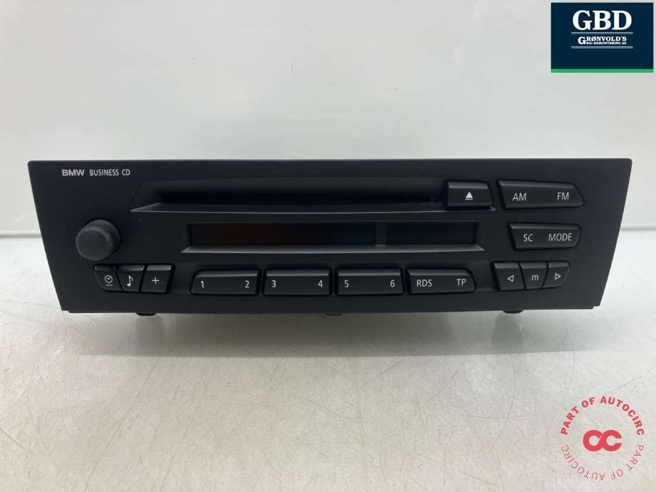 Bilstereo til BMW 1-Serie 2004-2011 (E81/E82/E87/E88) (E81/E82/E87/E88) (65 12 9 116 611|6 962 296|RA 6962296 01 1)