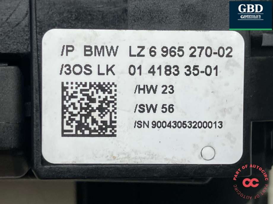 Bryter combi til BMW 1-Serie 2004-2011 (E81/E82/E87/E88) (E81/E82/E87/E88) (61 31 9 164 416|6 965 270|01208120| 01108100)