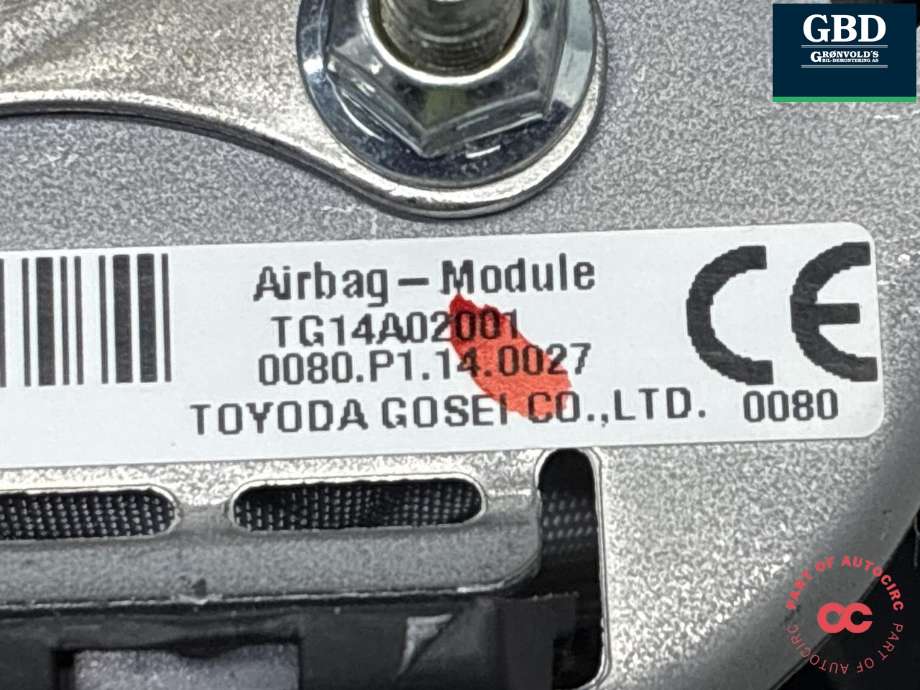 Airbag rattpute til Mitsubishi Outlander 2015-->> (Type III, Fase 2) (7030A687|TG14A02001|)